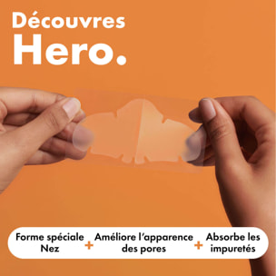 HERO Mighty Patch - Patchs Anti-Acné Nez 10 Patchs
