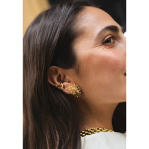 Pendientes Nit del Foc Baño Oro