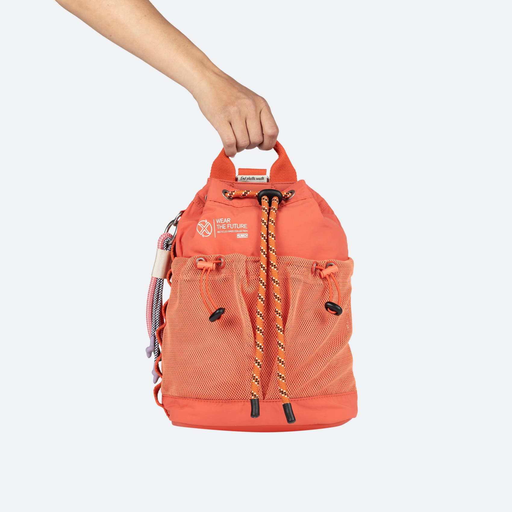 BOLSO DEEP RECYCLED DRAWSTRING BACKPACK C/CORAL