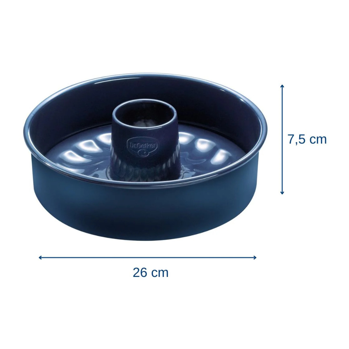 Ensemble de 2 Moules à manqué et savarin double fond 26 cm Dr. Oetker Back Liebe