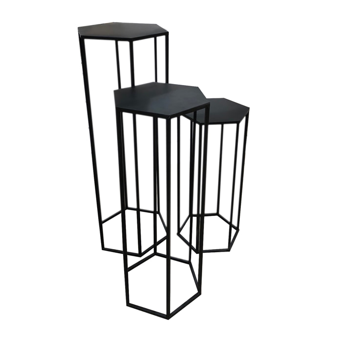 Sellette Gigogne Metal Noir X3