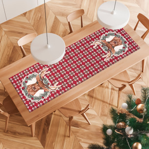 Runner Natalizio Renne 40x140 cm Gobelin Jacquard