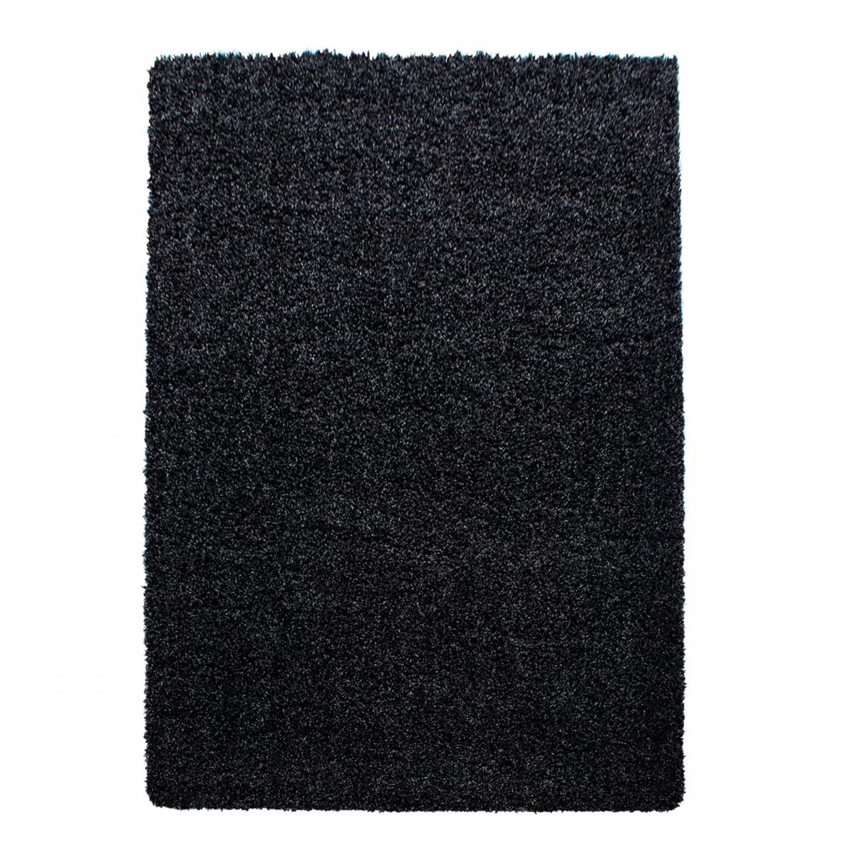 Tapis poils longs shaggy tissé motif uni GECO