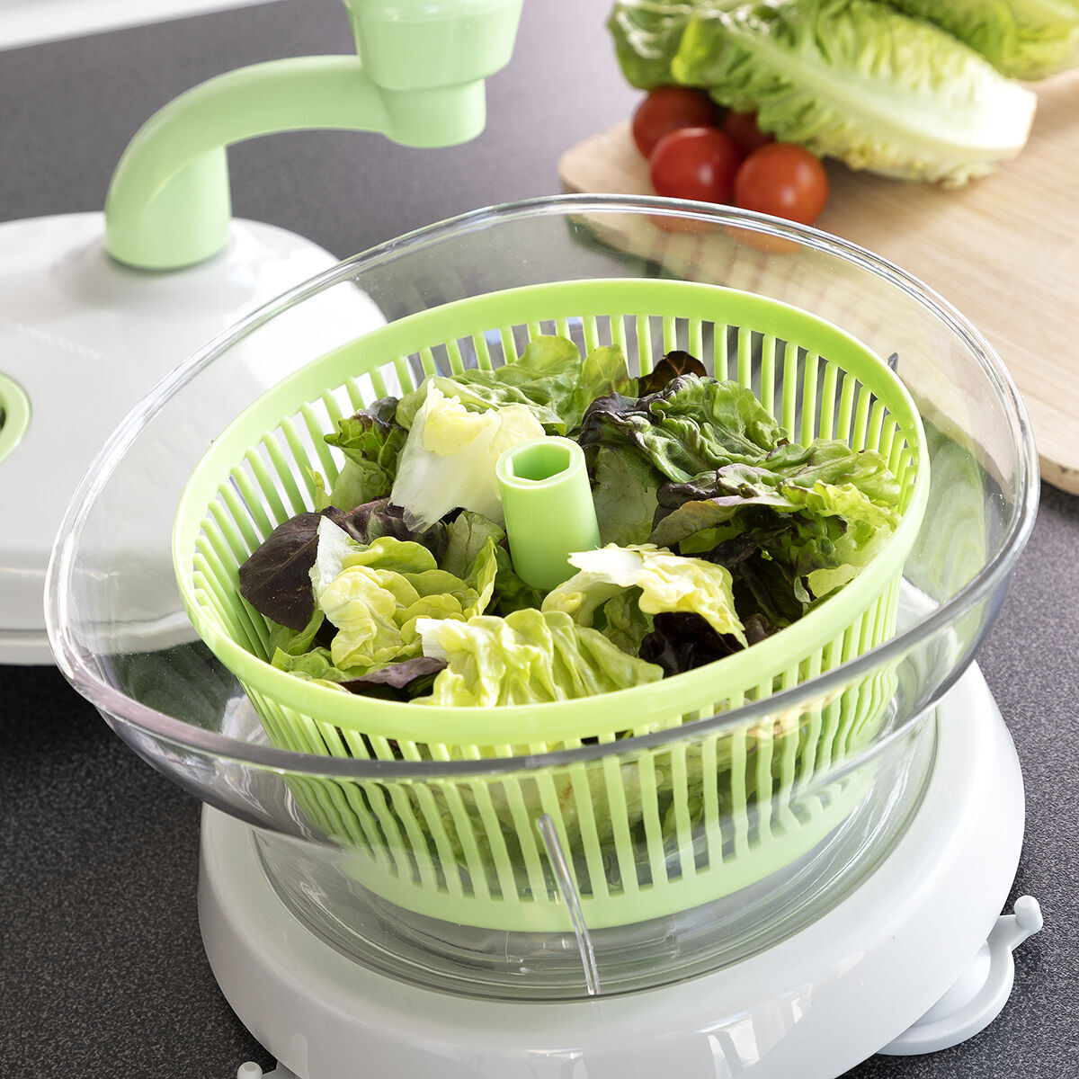 Centrifuga, Tritatutto e Mixer Manuale 4 in 1 con Accessori e Ricette Chopix InnovaGoods