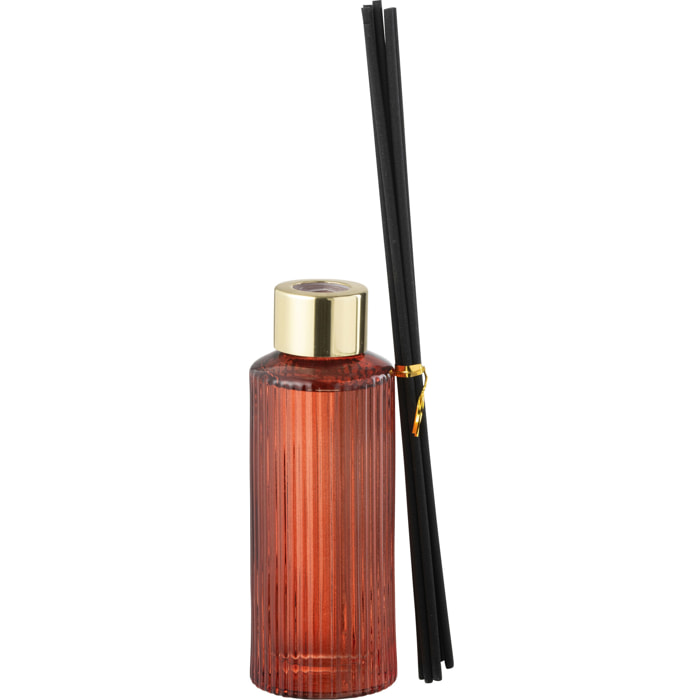J-Line Bâtonnets parfumés Olive & Frank Incense - verre - rouge - small - 100 ml