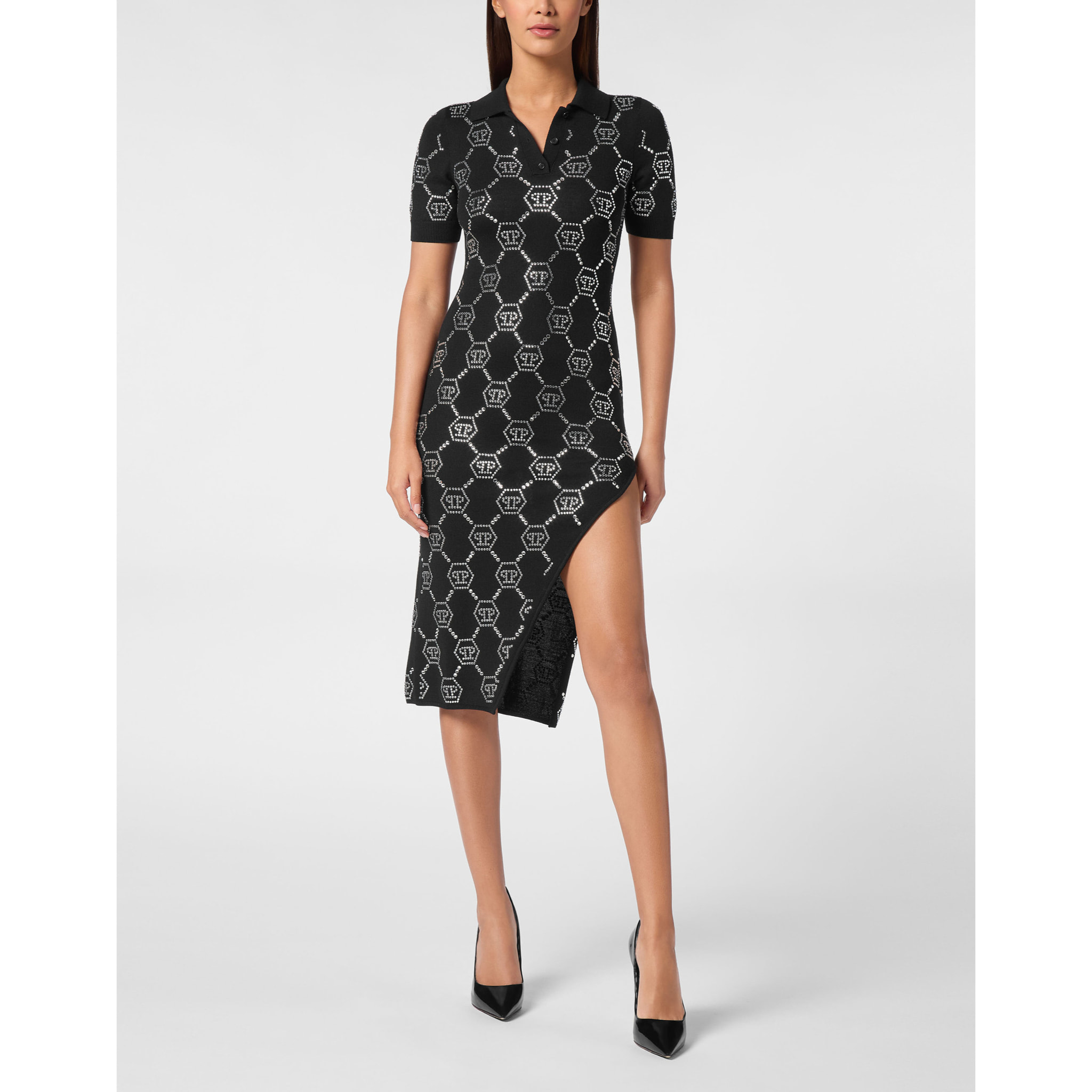 PHILIPP PLEIN Vestido de punto MONOGRAM