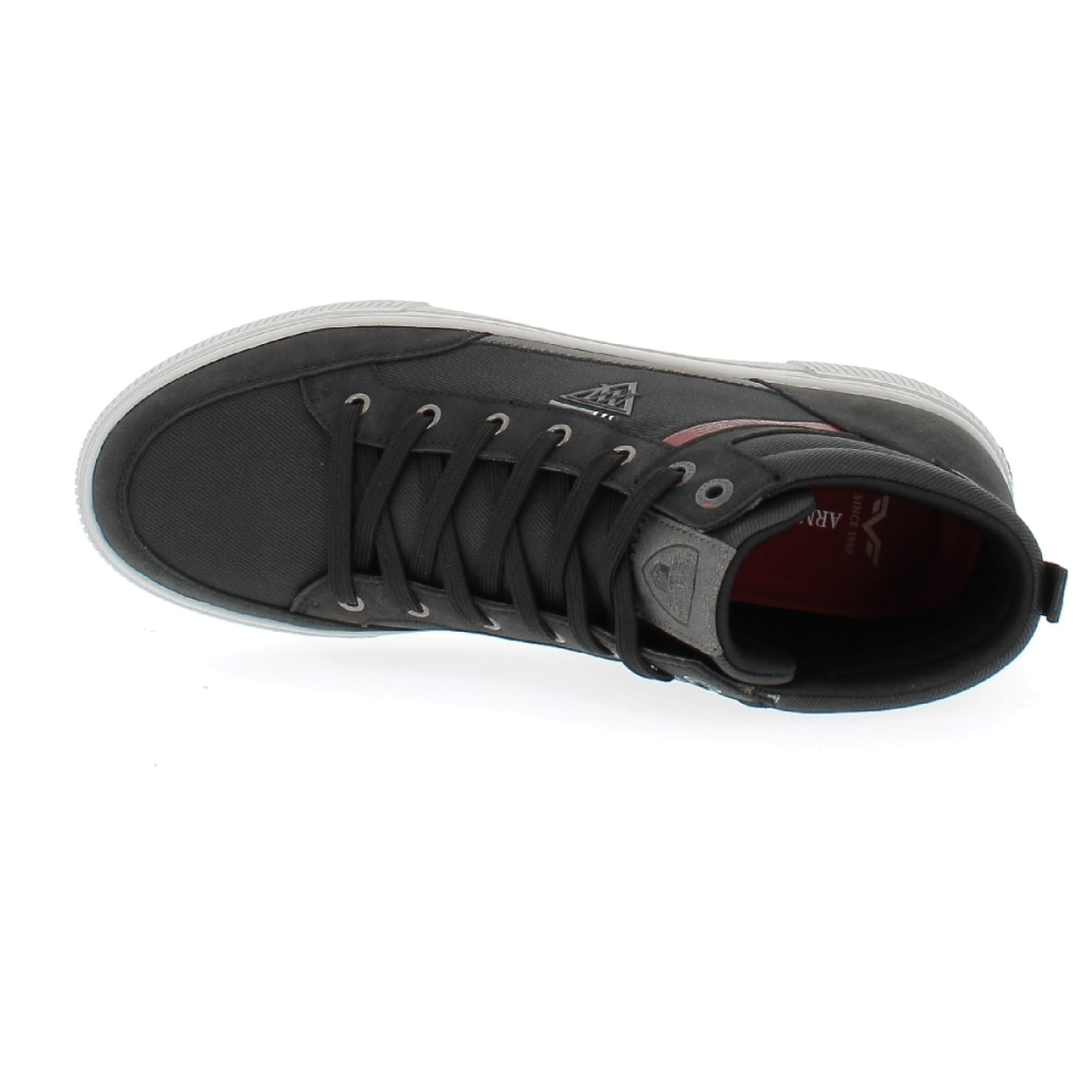 Armata di Mare Scarpe Uomo Sneakers Alte Casual Stringate con Soletta Rimovibile in Memory Foam AMU W23M405 Black