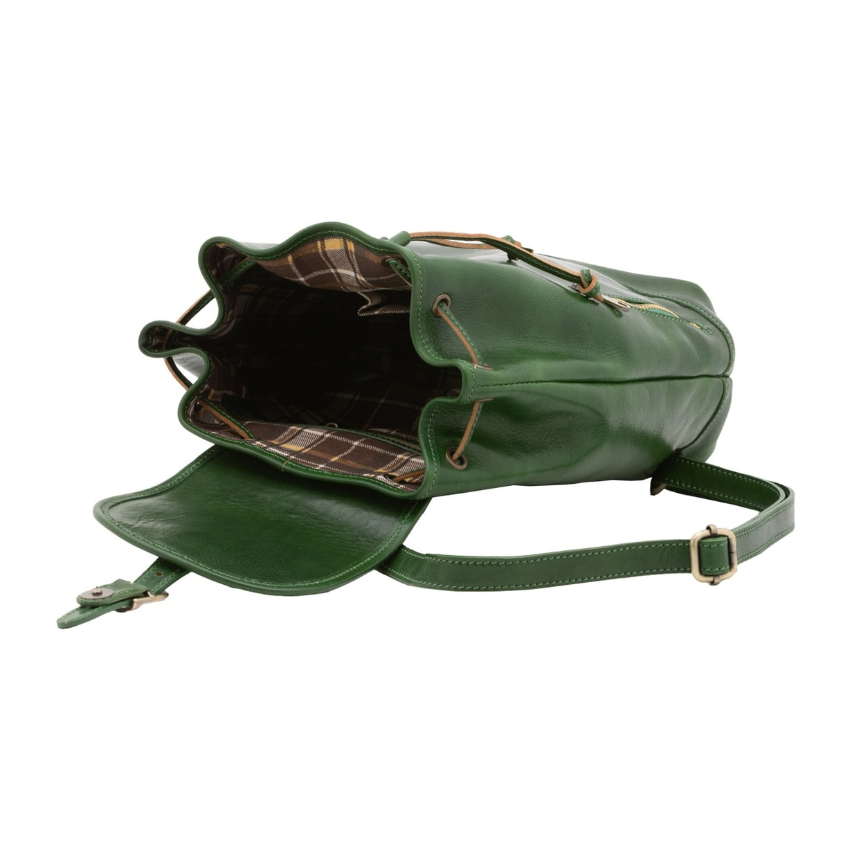 Borsa a spalla da donna - Modello False - 100% pelle artigianale - 25.0 x 32.0 x 14.0 cm