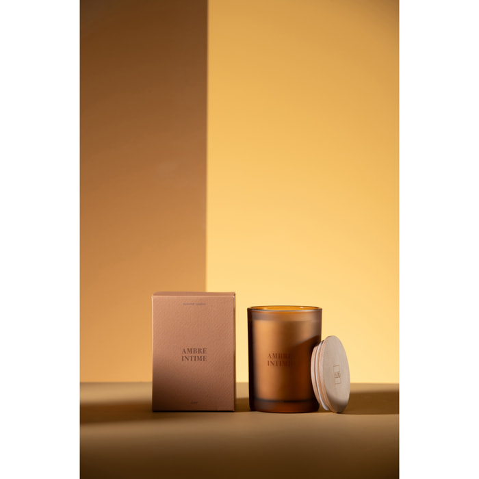 J-Line bougie parfumée Accords Essentiels - Ambre Intime - ocre - 38H
