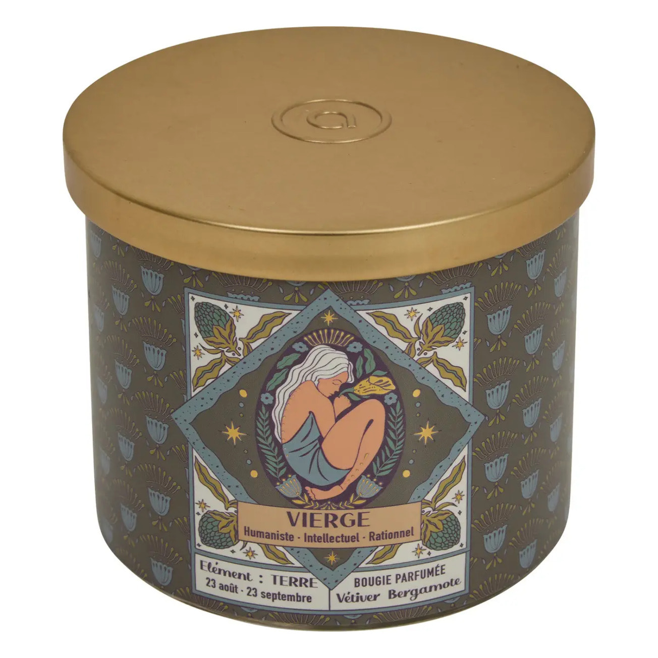 Bougie parfumée Astro 396g pot verre assorti