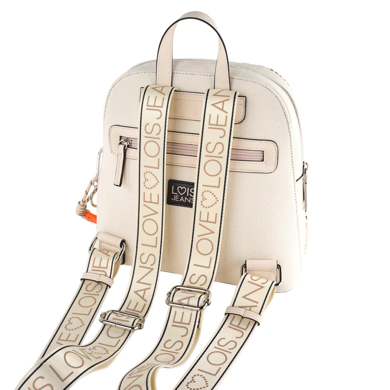 Bolso Mochila Mujer Lois Majestic Beige