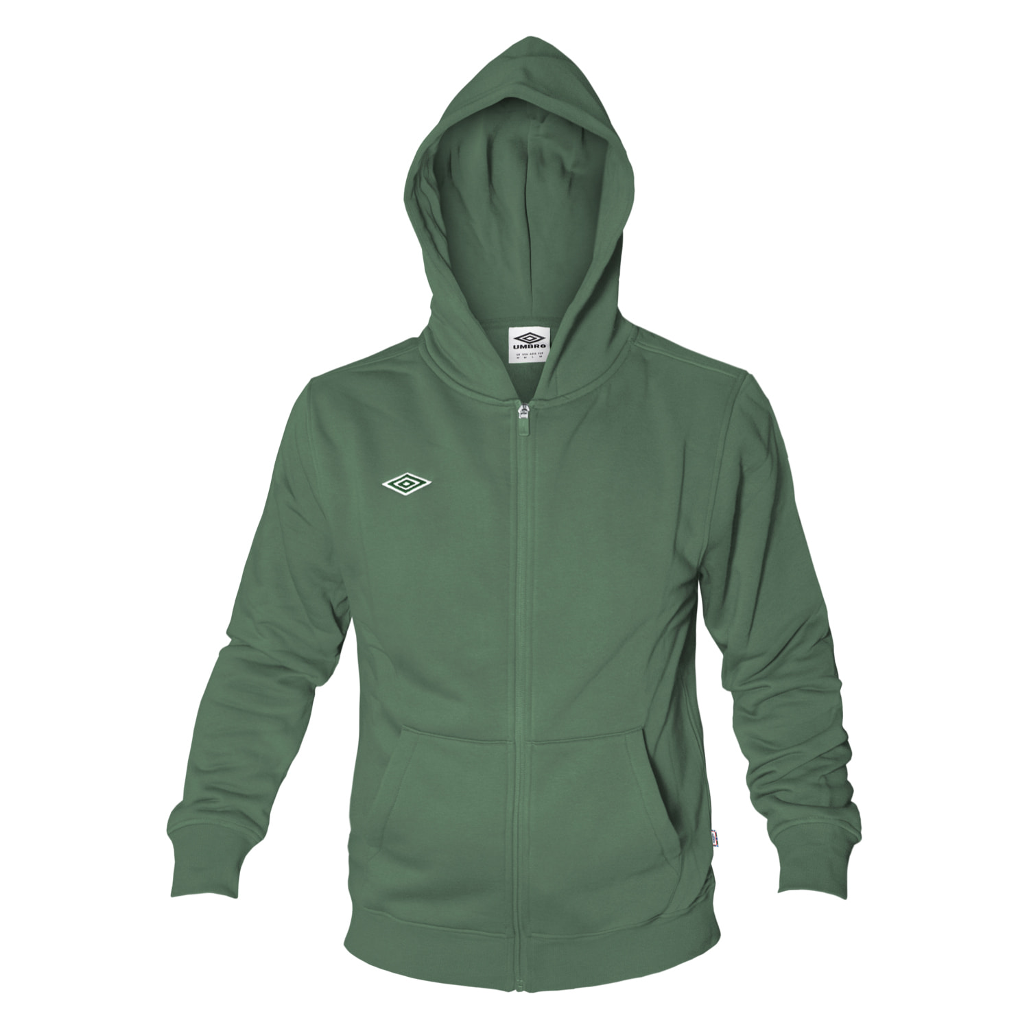 Felpa Uomo UMBRO Cotone Felpato Cappuccio Zip Art.631