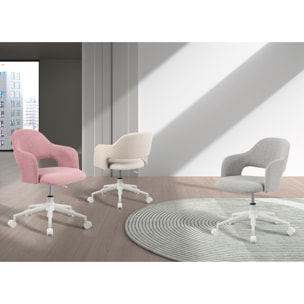 Silla de estudio Mia tela gris 81x58x58 cm