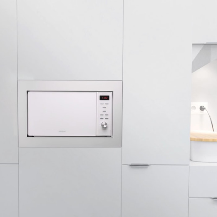 Microonde da incasso con piatto GrandHeat 2350 Built-in White Cecotec