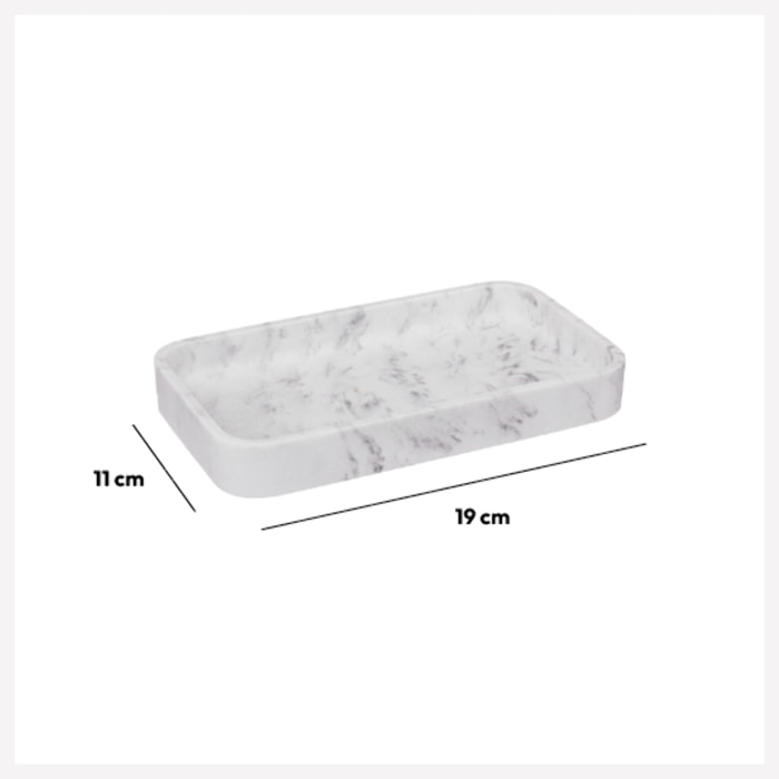 Plateau rectangulaire Effet marbre Lea