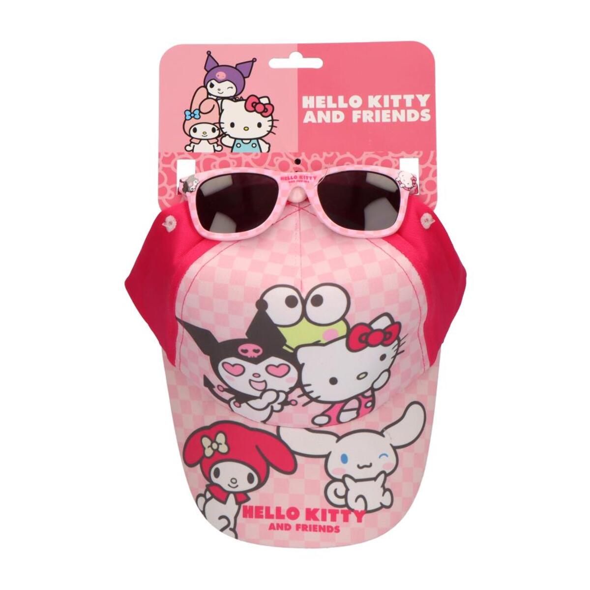 Set Gorra y Gafas de Sol de "Hello Kitty" - Color Rosa