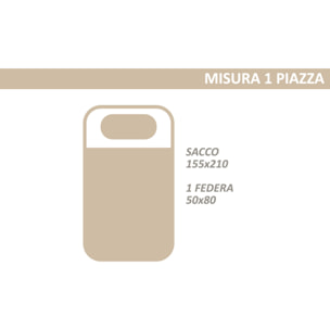 Copripiumino 100% Cotone Disegno Padel Verde