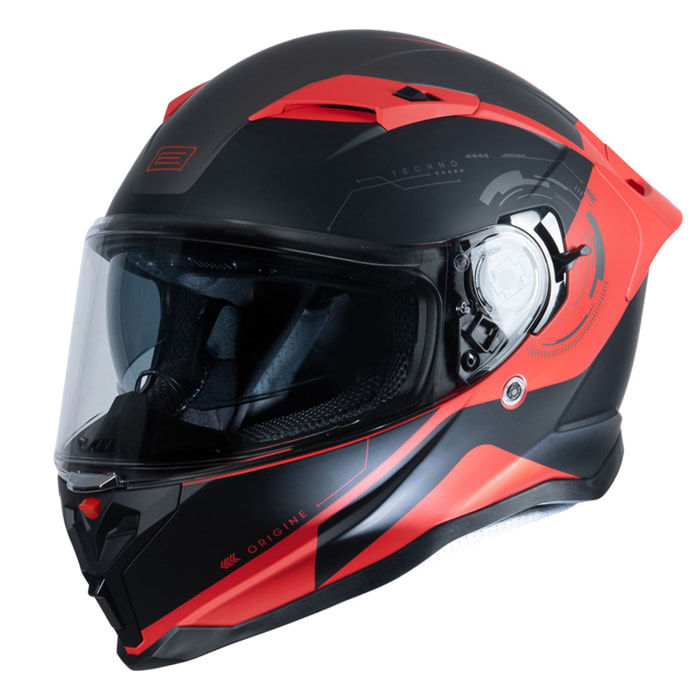 CASCO ORIGINE FORCE BUNKER TECHNO BLACK RED