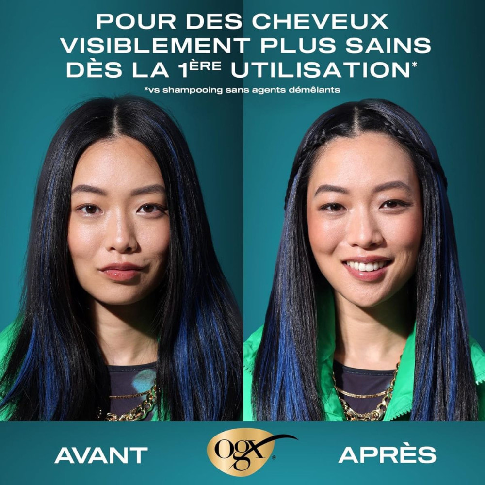 OGX Après-shampooing Extra Strength Damage Remedy Coconut Miracle Oil, 385ml – Après-shampooing fortifiant à l'huile de noix de