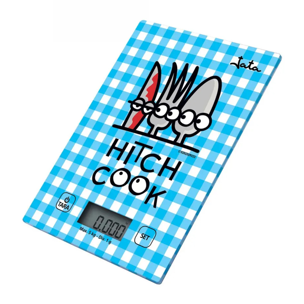 Báscula de cocina JATA 732K hasta 5 kg. Alta precisión. Función de tara. Visor LCD