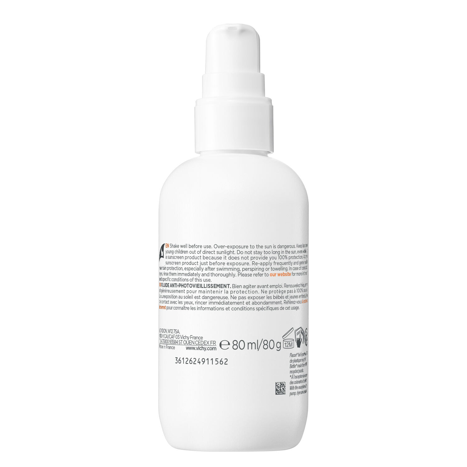 Capital Soleil - Fluide Solaire Anti-Photovieillissement SPF50+ Visage 80 ml