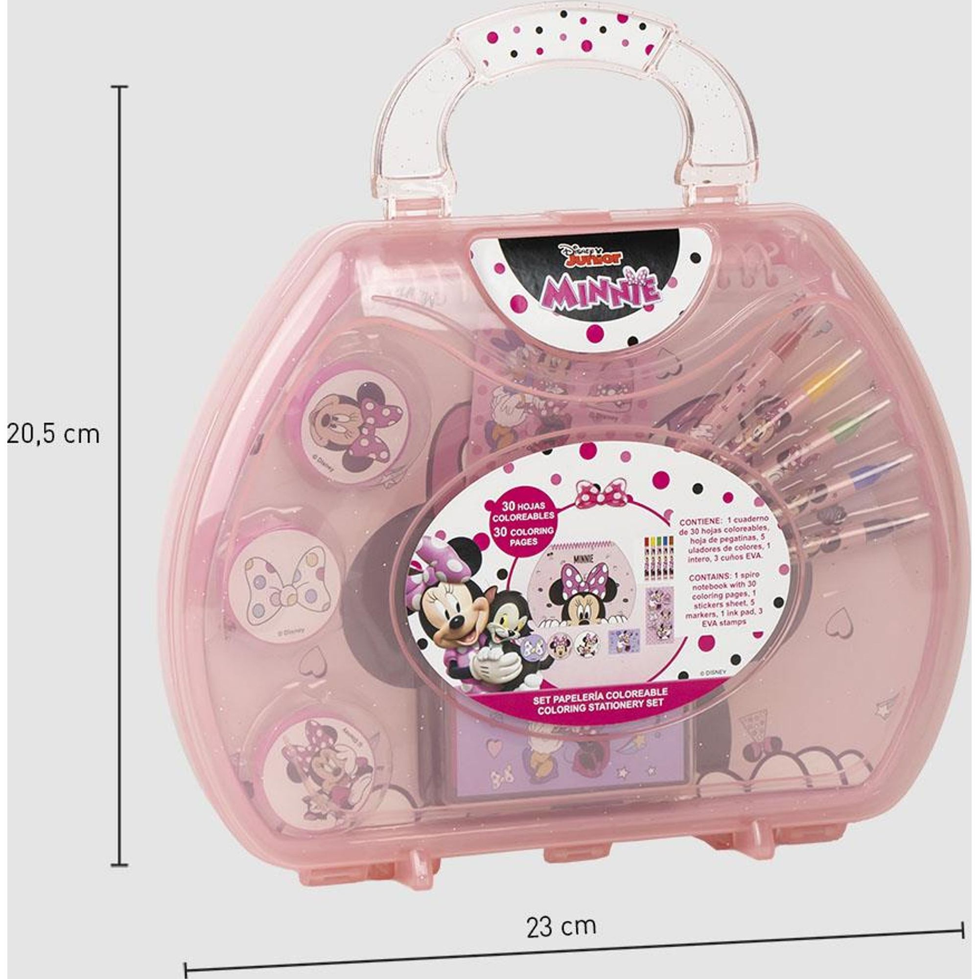 Set Papelería Coloreable Maletín Minnie