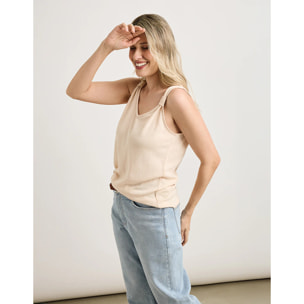 Camiseta Tirantes Beige - Daxin