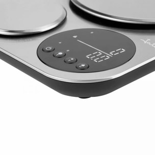 Báscula de cocina JATA HBAL1254 con doble plataforma. Hasta 5 kg. Alta precisión. Acero inoxidable