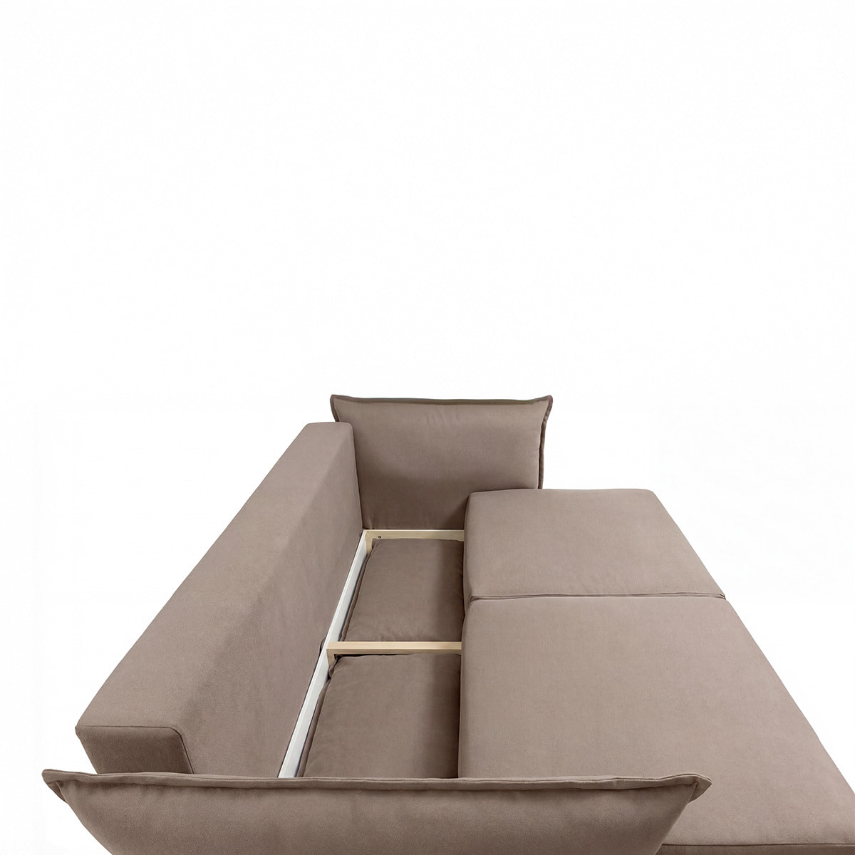 Canapé Tissu Droit Convertible Verduro - 3 Places