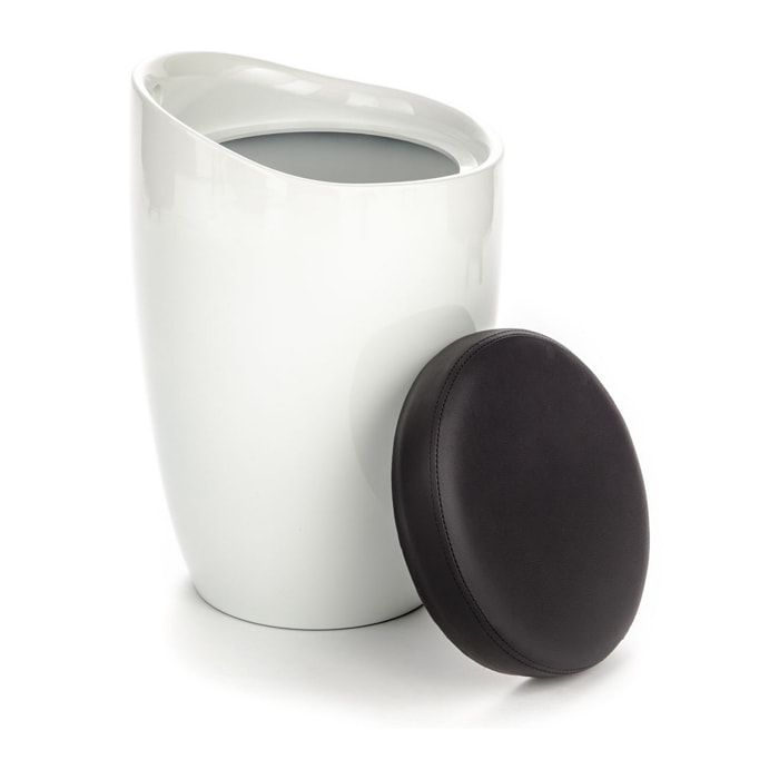 Oresteluchetta pouf/contenitore MONO WHITE Bianco