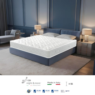 "Sogno" H18 cm 160x200 coppia guanciali Memory OMAGGIO 1cm memory foam