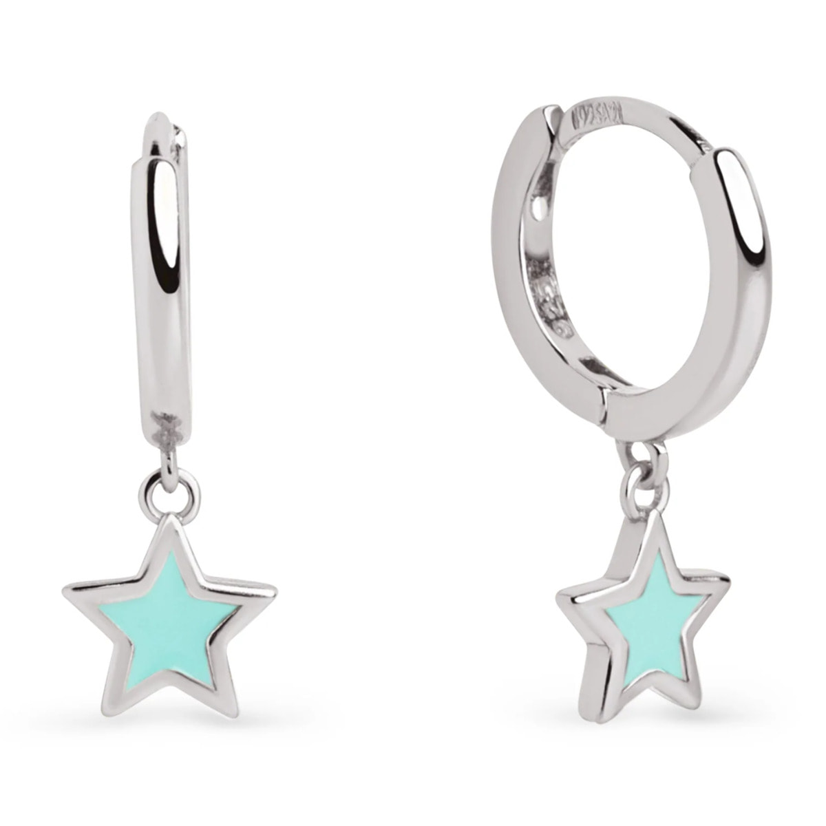 Orecchini Star Sky Enamel in Argento