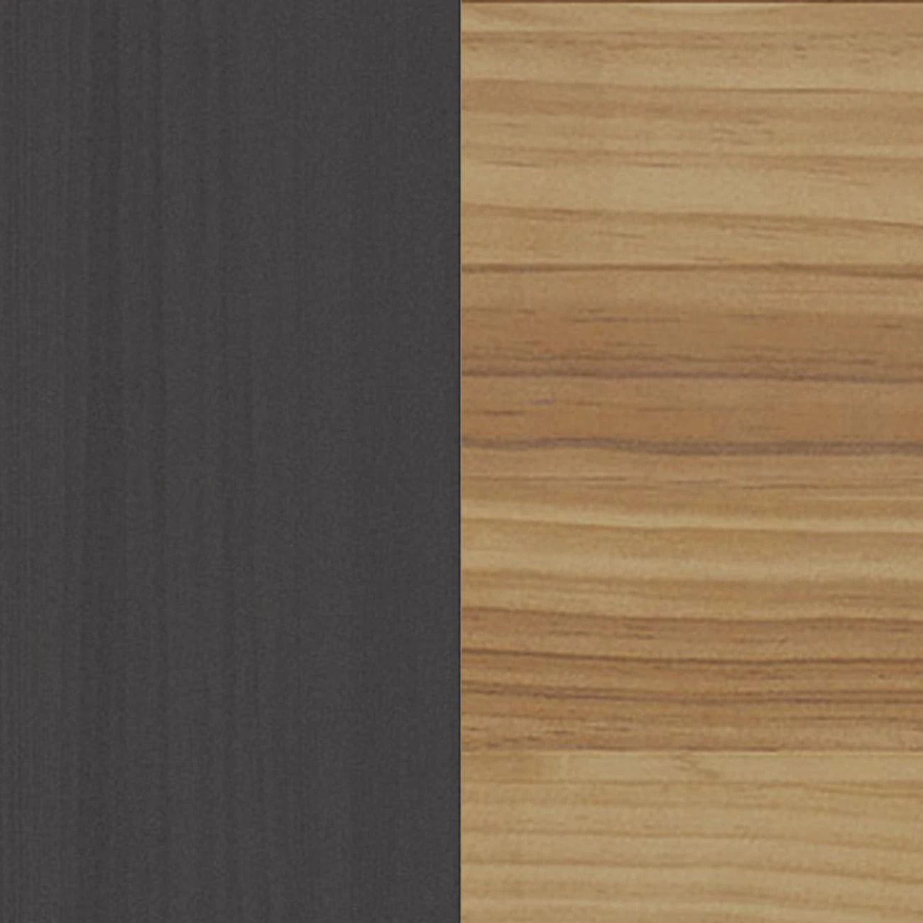 Mesita de noche Numa 3 cajones Gris Alpino - Oak