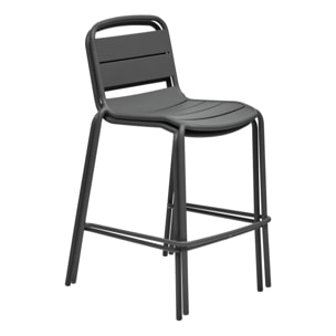 Chaise haute de jardin Alegoria empilable gris graphite