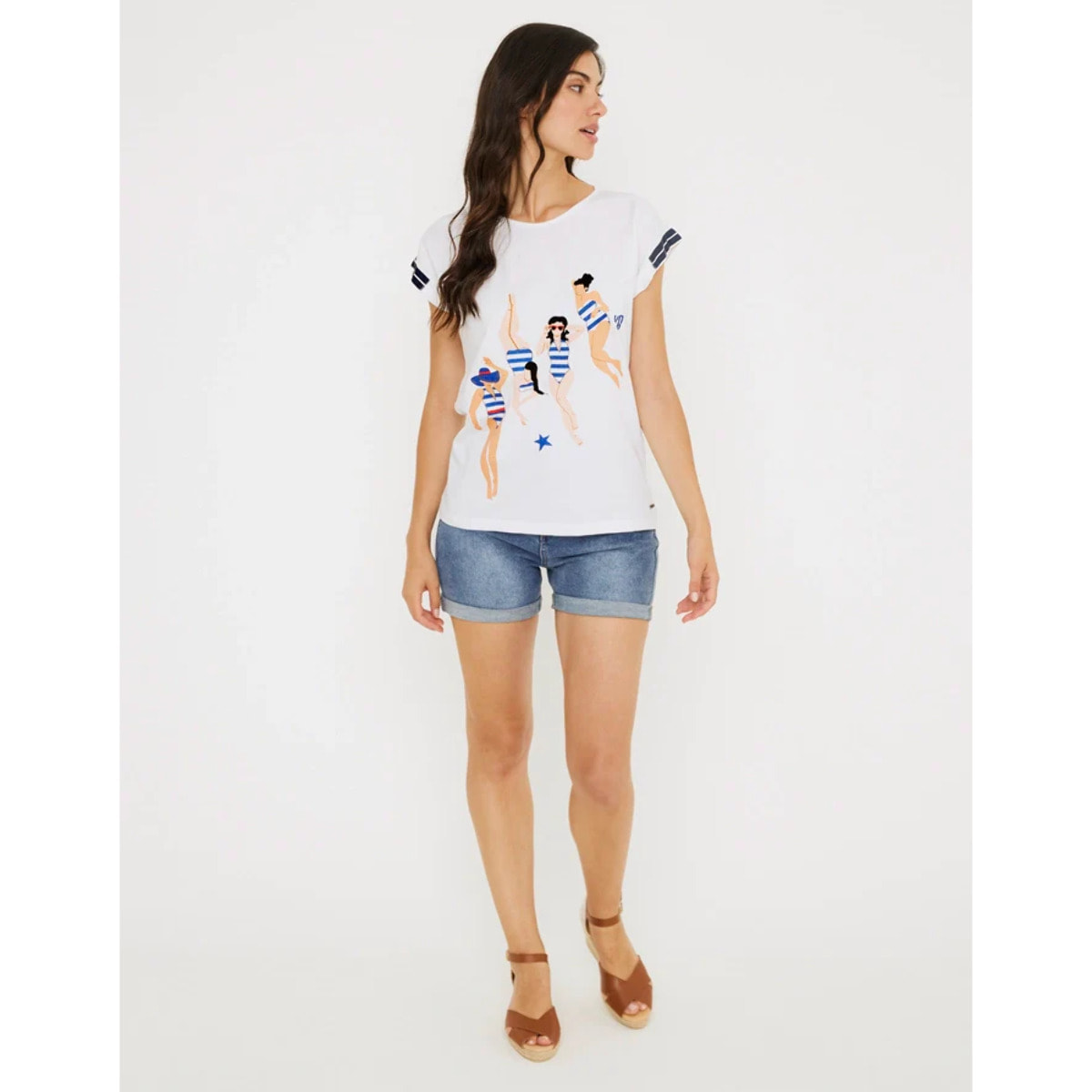 Camiseta Manga Corta Estampada - Sena