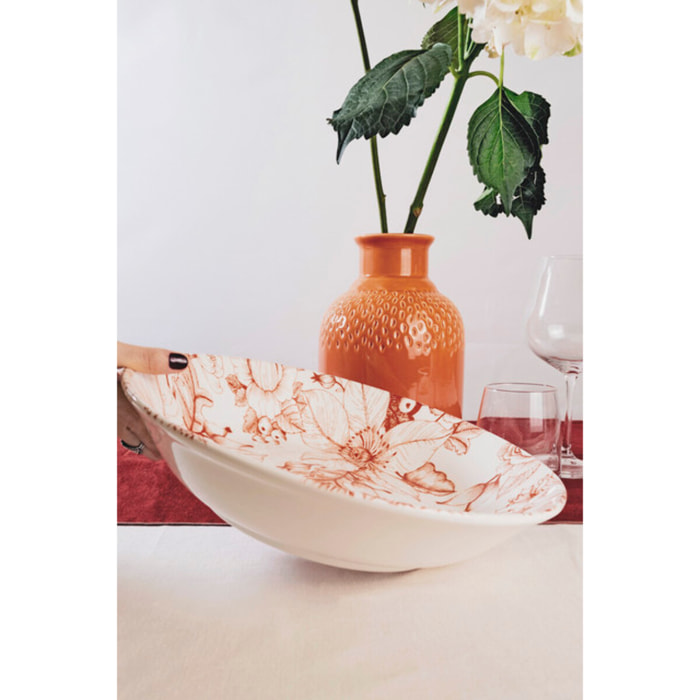Insalatiera Jacquard in ceramica sottosmalto