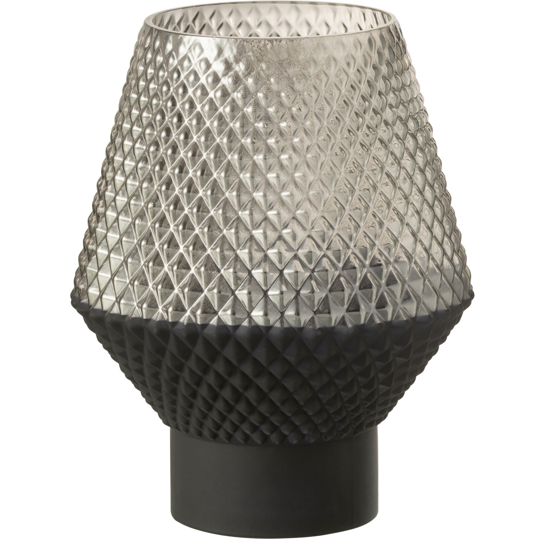 J-Line vase Motif - verre - gris - small - Ø 17 cm