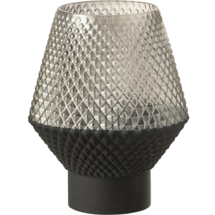 J-Line vase Motif - verre - gris - small - Ø 17 cm