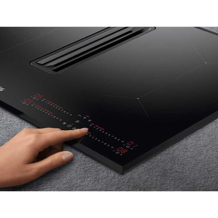 AEG Placa de inducción con campana extractora de 80 cm CCE84543FB | Reacondicionado