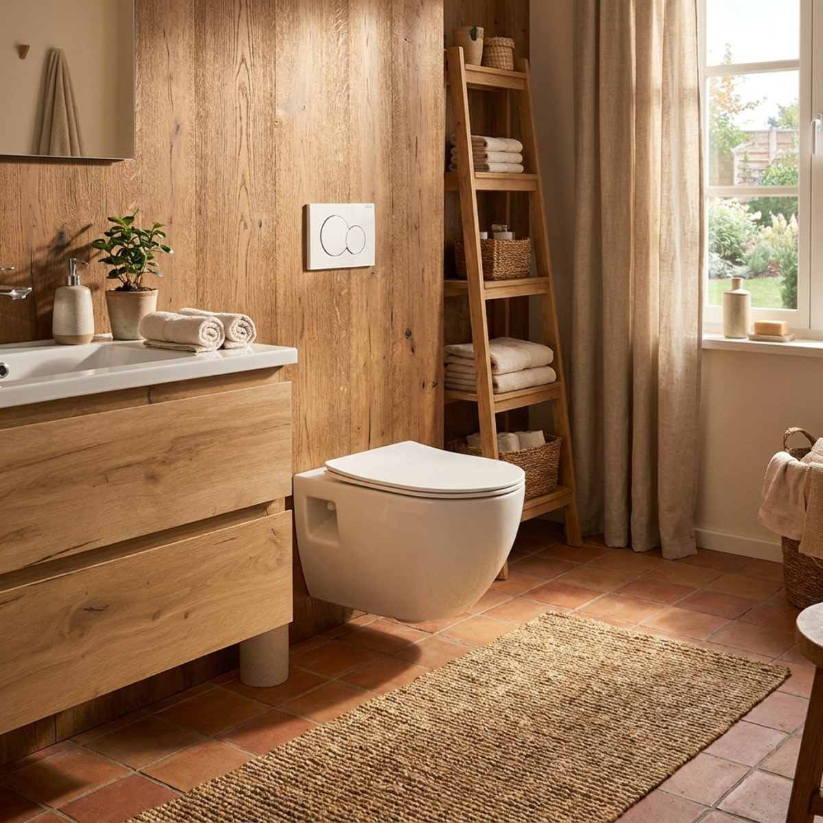Pack WC bati-support Geberit + WC sans bride Swiss Aqua Technologies + abattant SoftClose + plaque Blanche (ProjectGeb3)