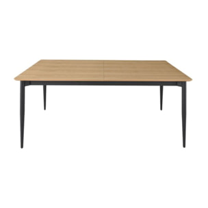 Table extensible L. 200/300 cm plateau placage bois de frêne - ISEO