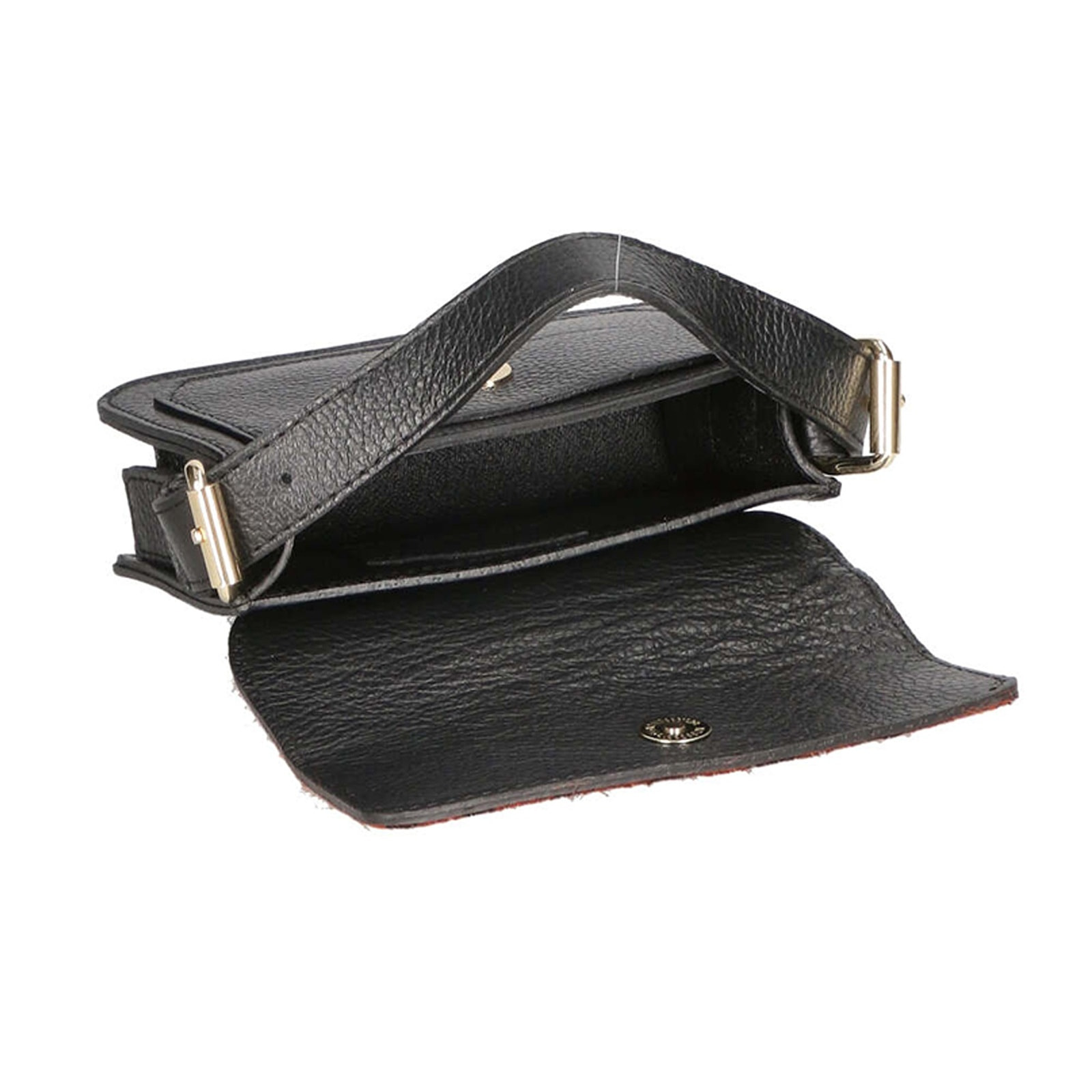 Borsa a mano da donna - Modello Aleide - Vera pelle - 18.0 x 11.0 x 6.5 cm
