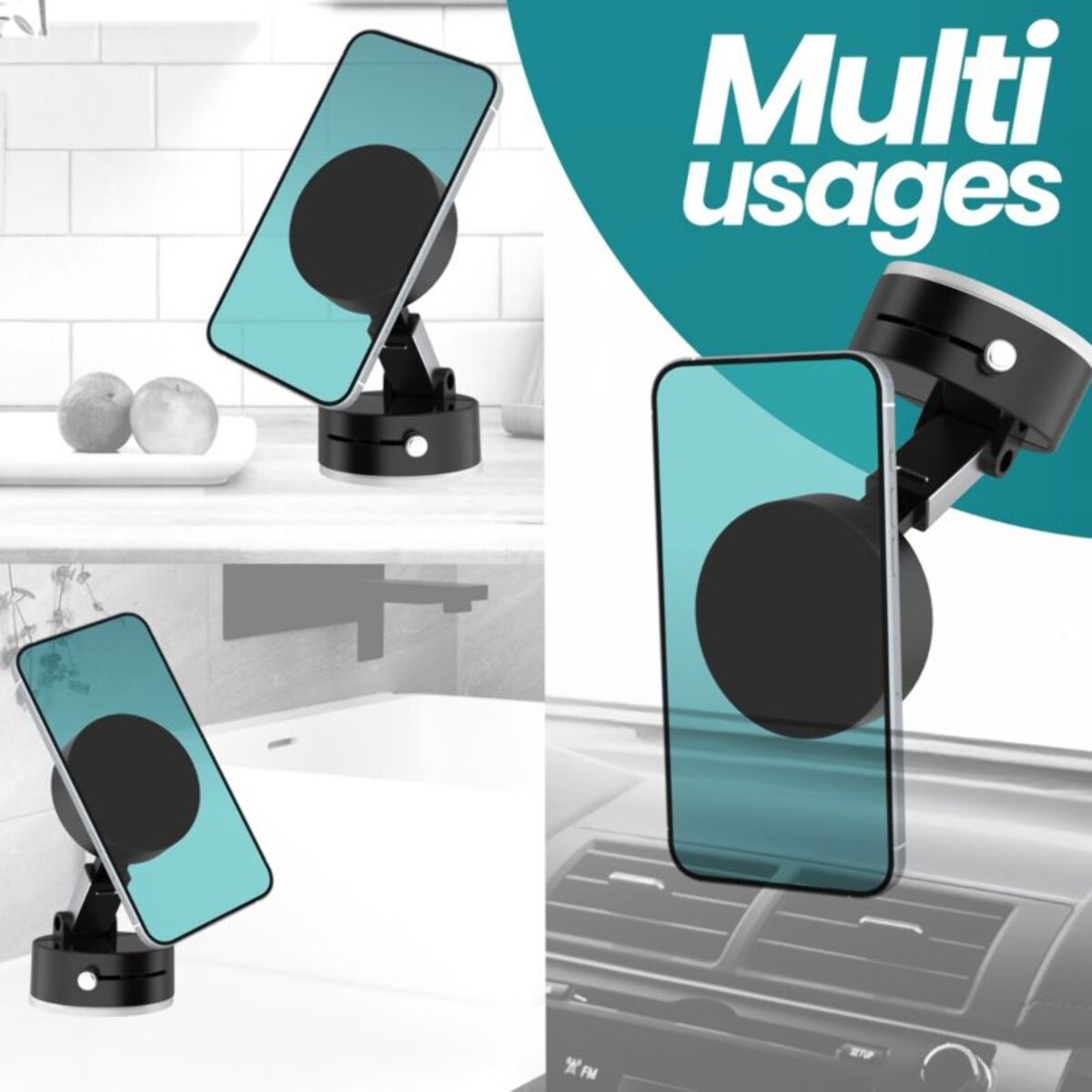 Support smartphone TNB Ventouse Magsafe Noir