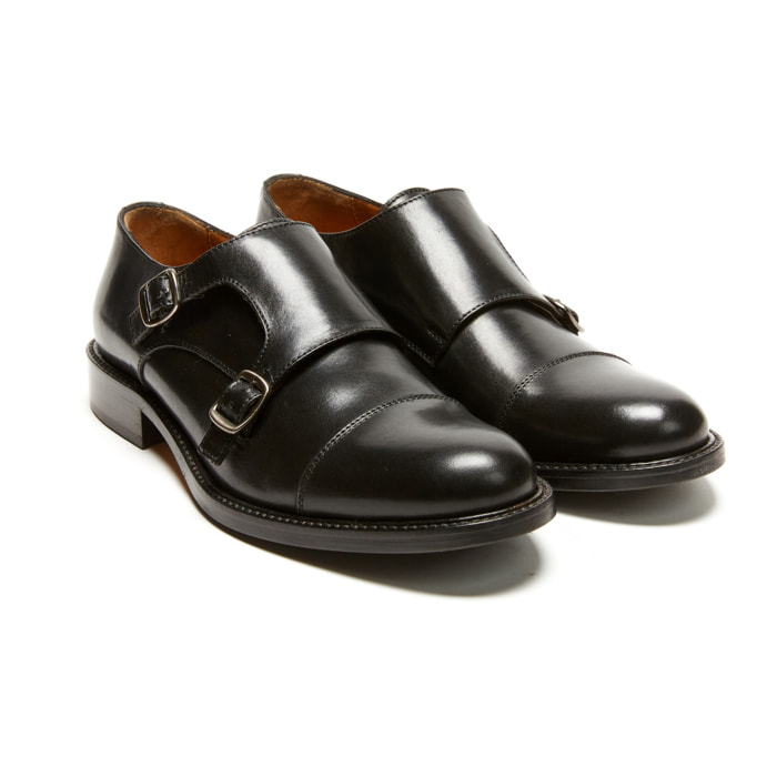 Monk strap British Passport Nero