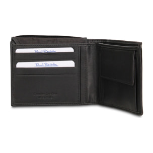 Portafoglio uomo in vera pelle - Modello Astero Plus - Casual - 13.0 x 10.0 x 2.0 cm