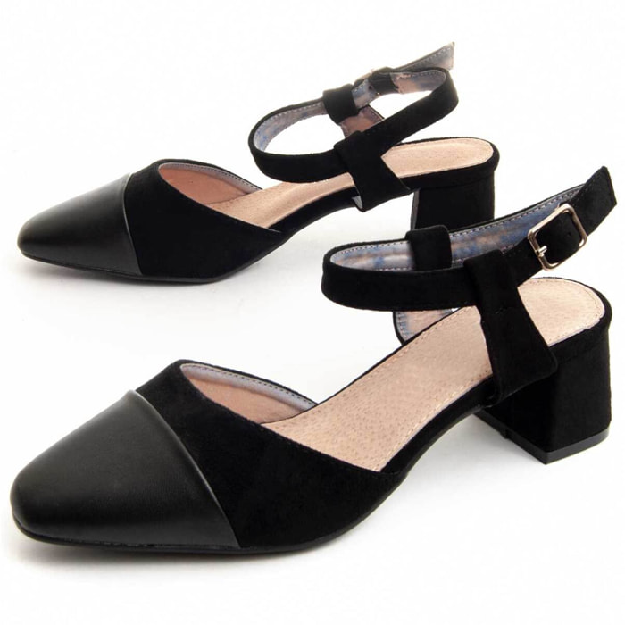 Zapatos de Tacón - Negro - Altura: 5 cm