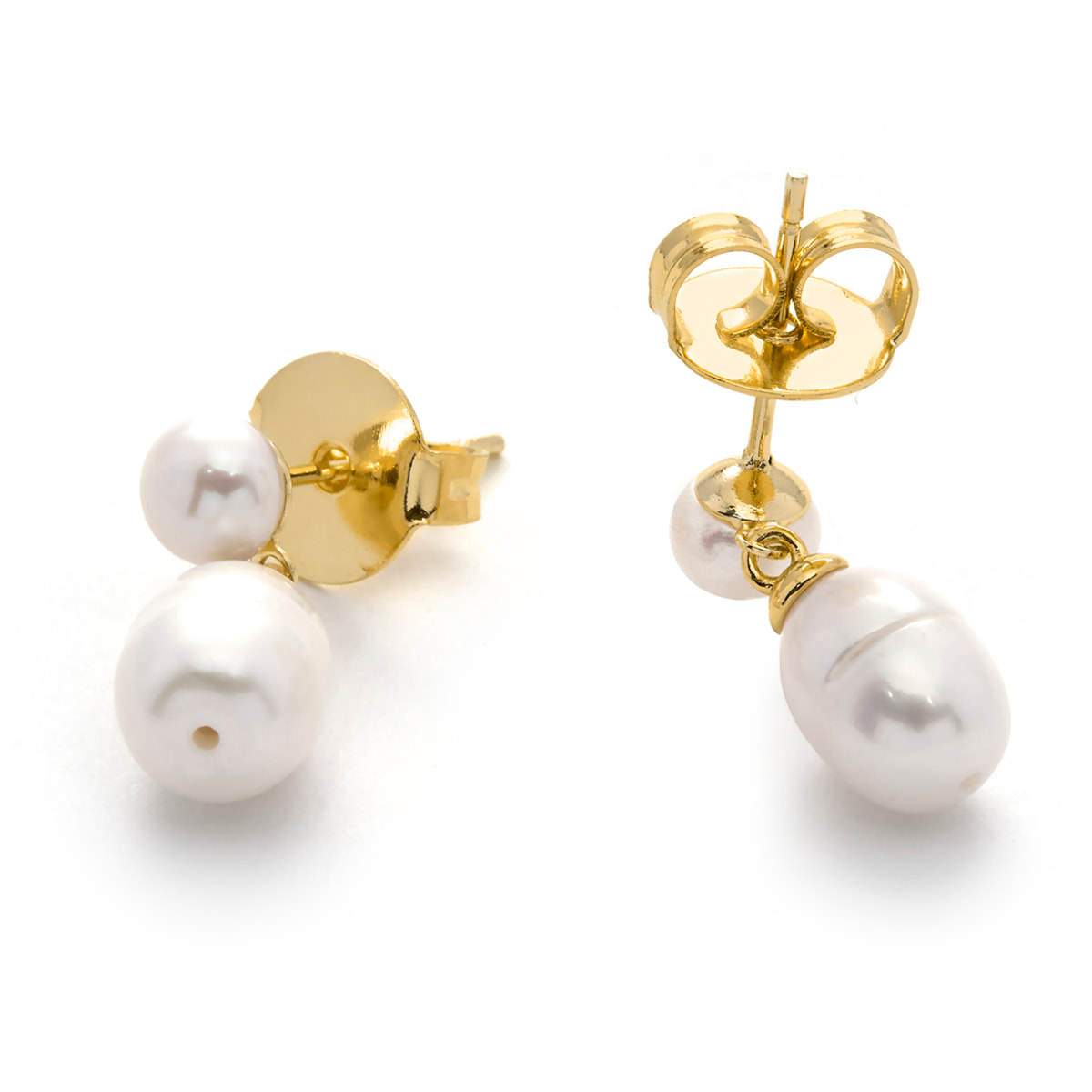 Pendientes Rakco acabado oro amarillo 18k