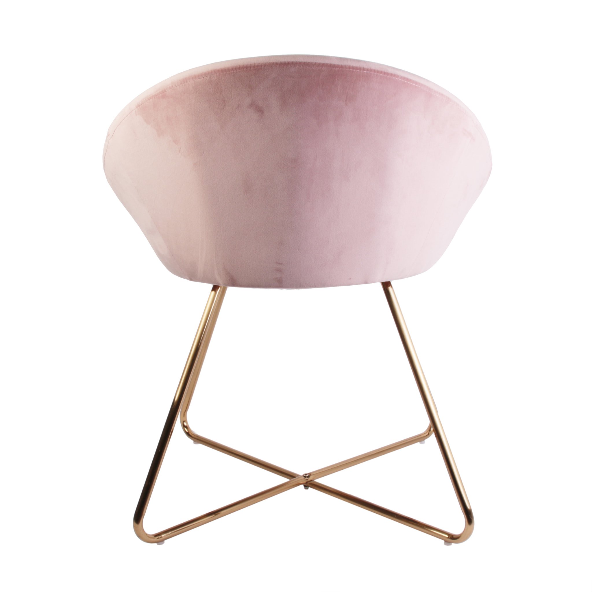Fauteuil Karl Velours Rose