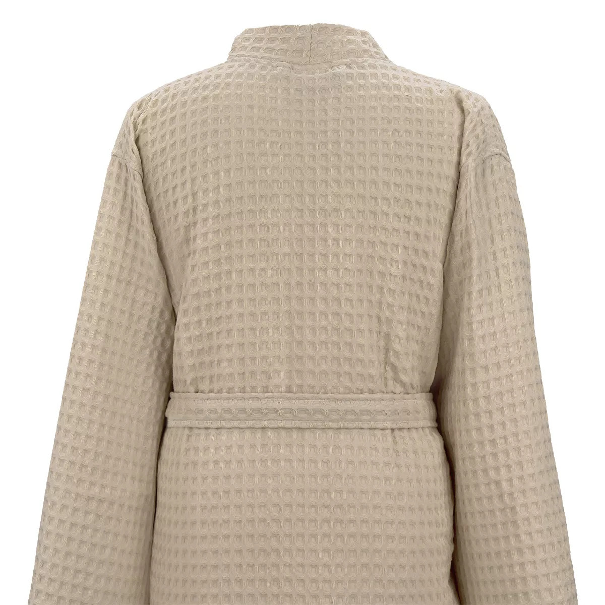 Peignoir homme pur coton 240 g/m² nid d'abeille beige Detente naturel
