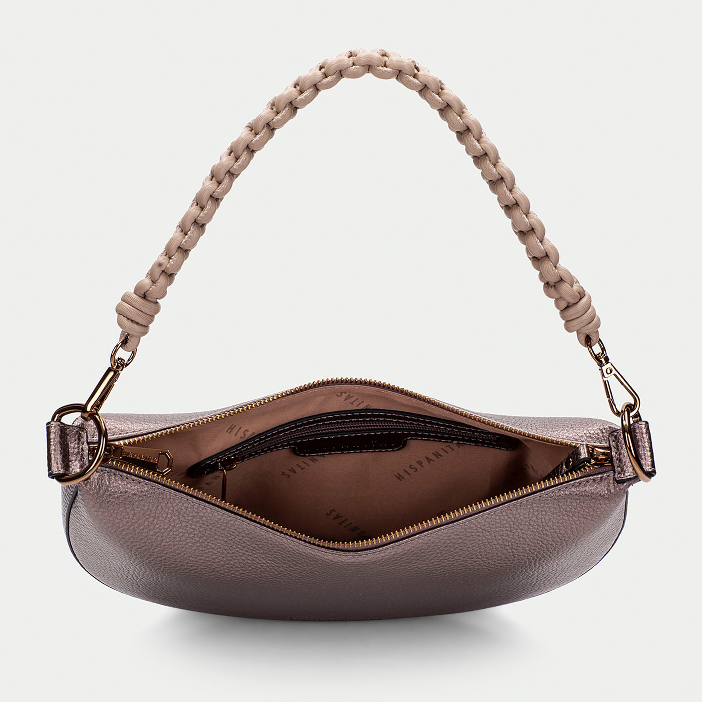 Hobo  Taupe metalizado 28cm x 18cm x 5cm